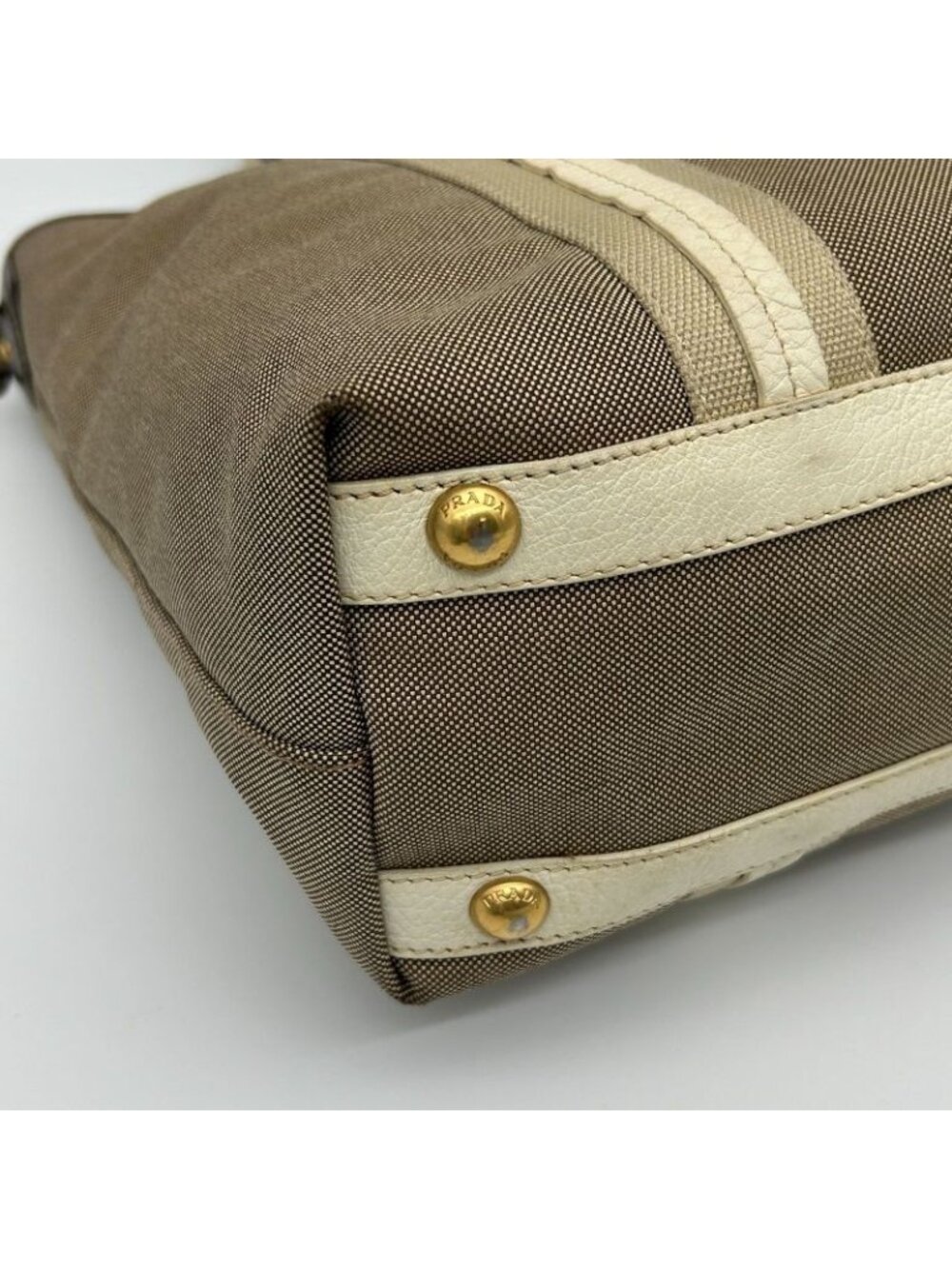 Prada Jacquard Tote Totes Gold - Picture 16 of 16